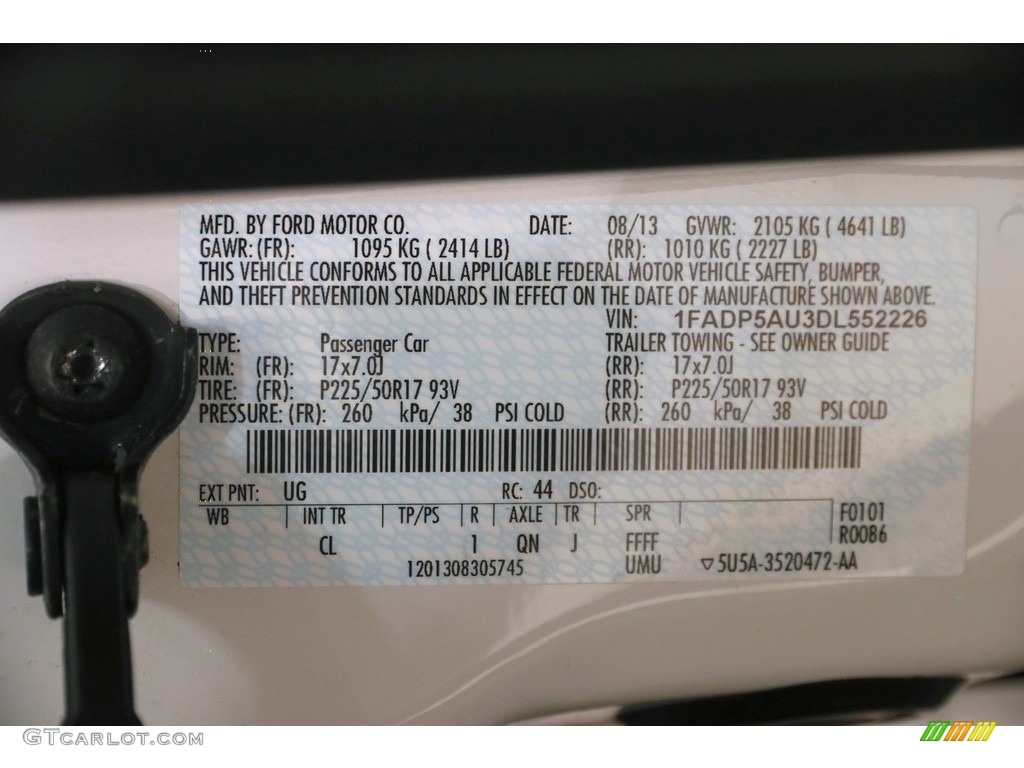 2013 C-Max Hybrid SE - White Platinum / Medium Light Stone photo #19