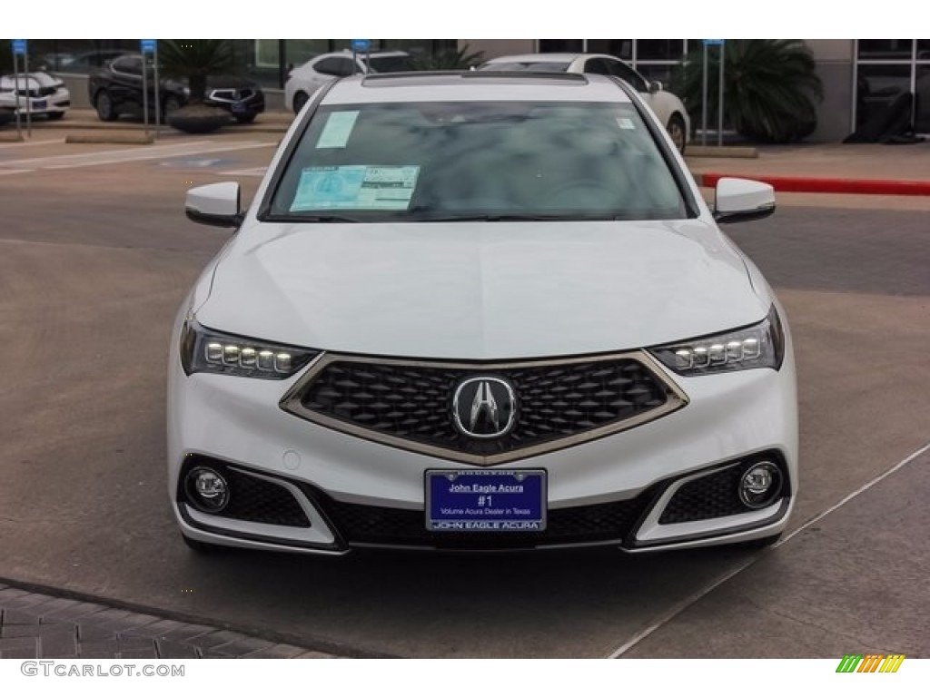 2018 TLX V6 A-Spec Sedan - Bellanova White Pearl / Ebony photo #2