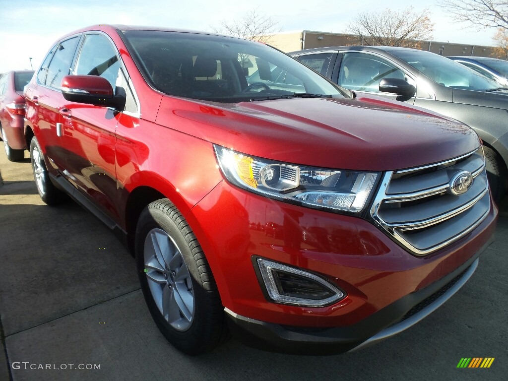 2018 Edge SEL AWD - Ruby Red / Ebony photo #1