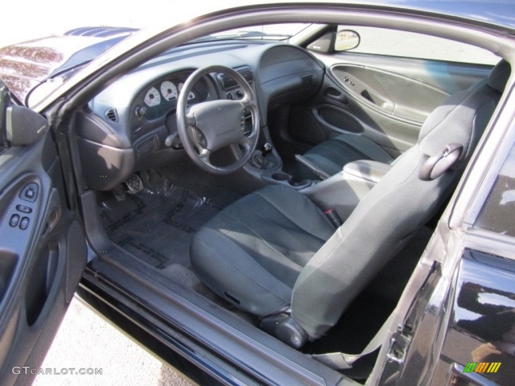 1999 Mustang SVT Cobra Coupe - Black / Dark Charcoal photo #13