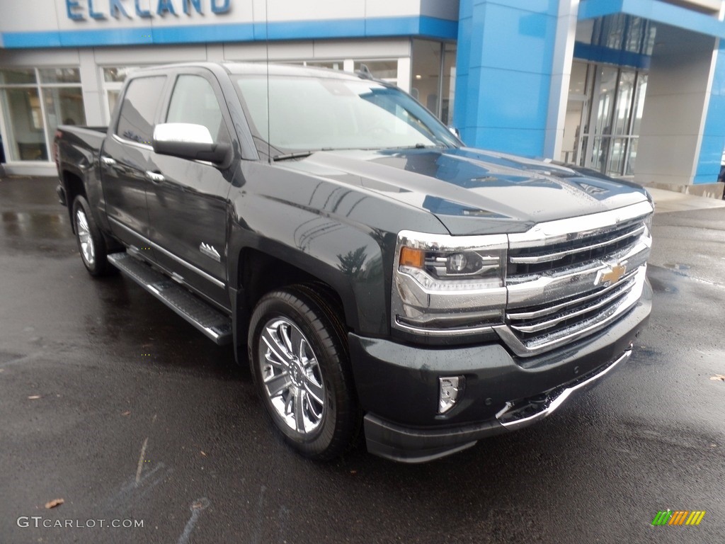 2018 Silverado 1500 High Country Crew Cab 4x4 - Graphite Metallic / Jet Black photo #2