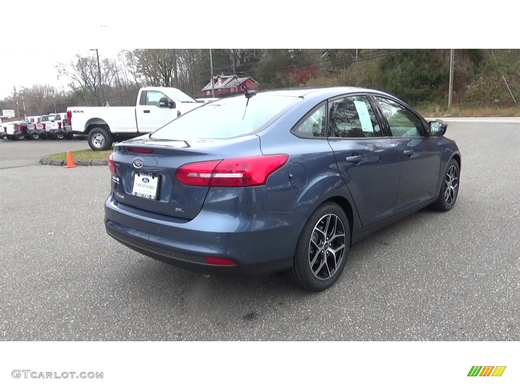 2018 Focus SEL Sedan - Blue Metallic / Charcoal Black photo #7