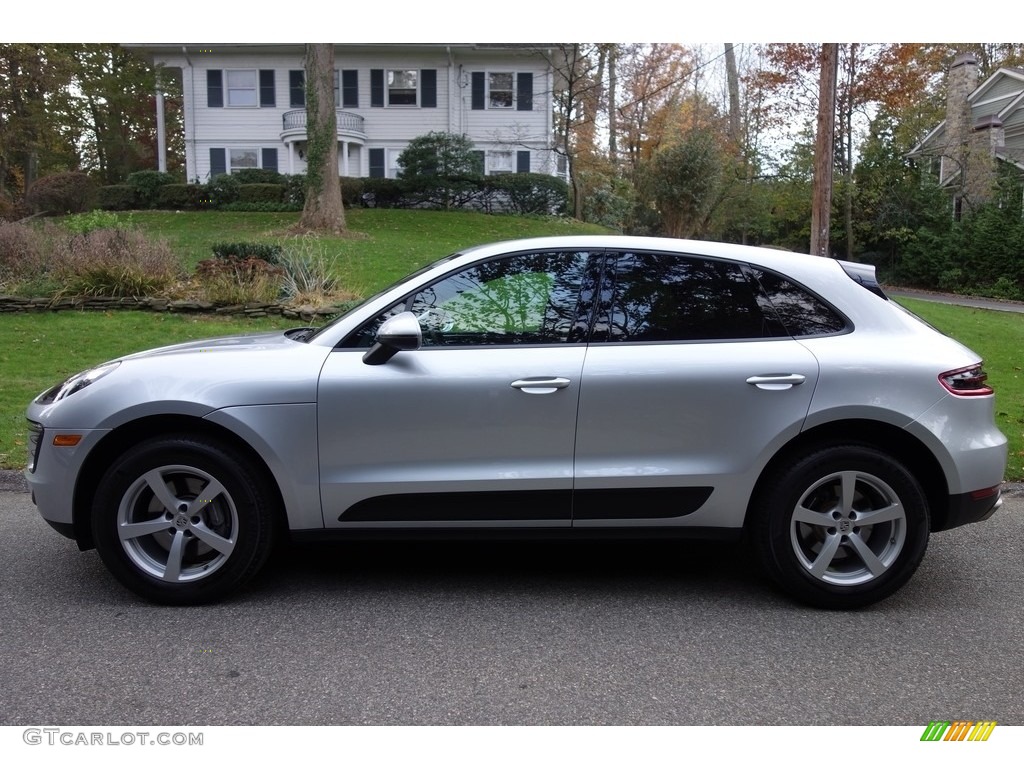Rhodium Silver Metallic 2017 Porsche Macan Standard Macan Model Exterior Photo #123979681