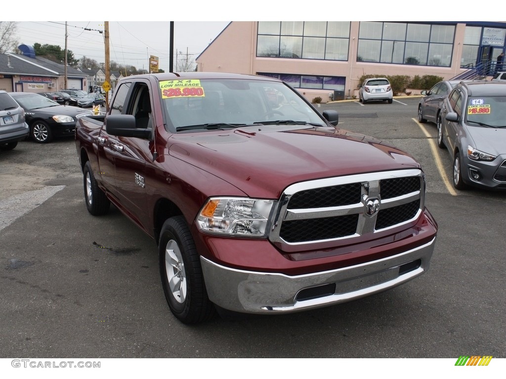 2017 1500 SLT Quad Cab 4x4 - Delmonico Red Pearl / Black/Diesel Gray photo #1