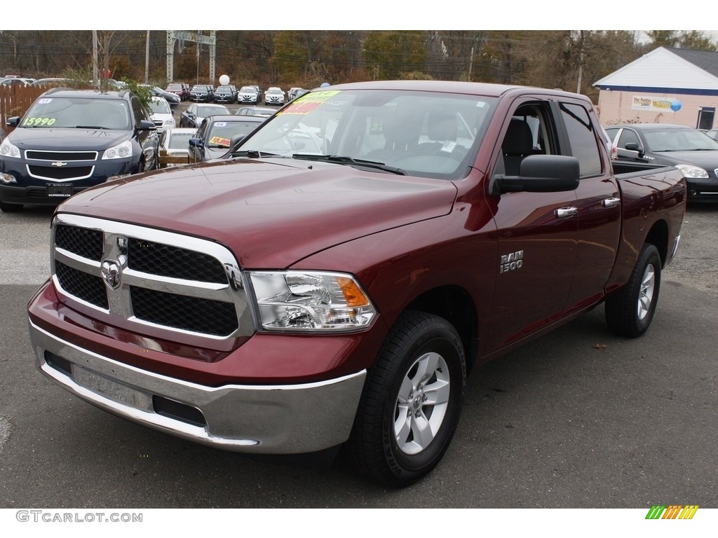 2017 1500 SLT Quad Cab 4x4 - Delmonico Red Pearl / Black/Diesel Gray photo #3