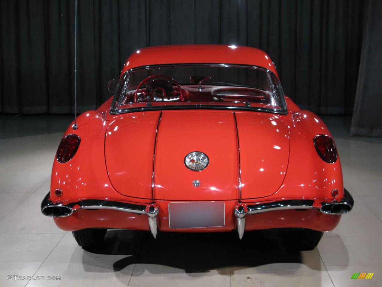 1958 Corvette Convertible - Signal Red / Red photo #20