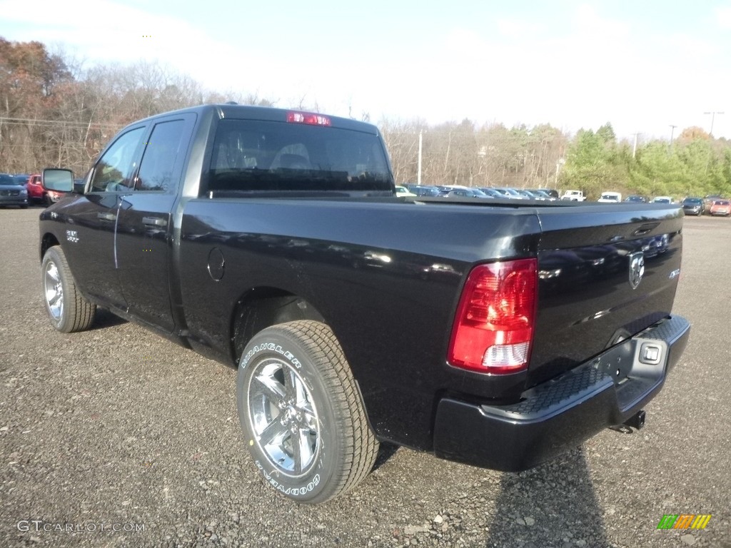 2018 1500 Express Quad Cab 4x4 - Brilliant Black Crystal Pearl / Black/Diesel Gray photo #3