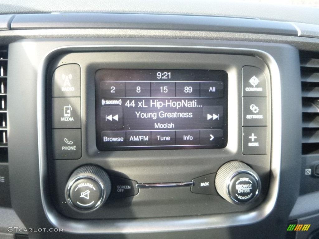 2018 1500 Express Quad Cab 4x4 - Brilliant Black Crystal Pearl / Black/Diesel Gray photo #17