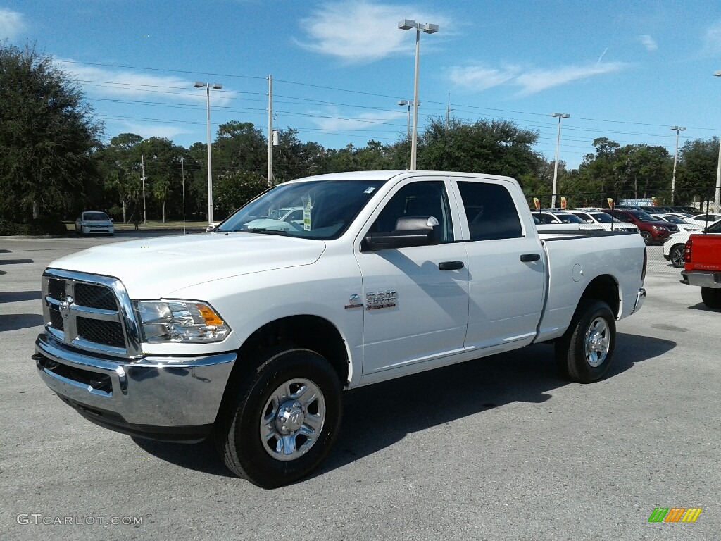 2018 3500 Tradesman Crew Cab 4x4 - Bright White / Black/Diesel Gray photo #1
