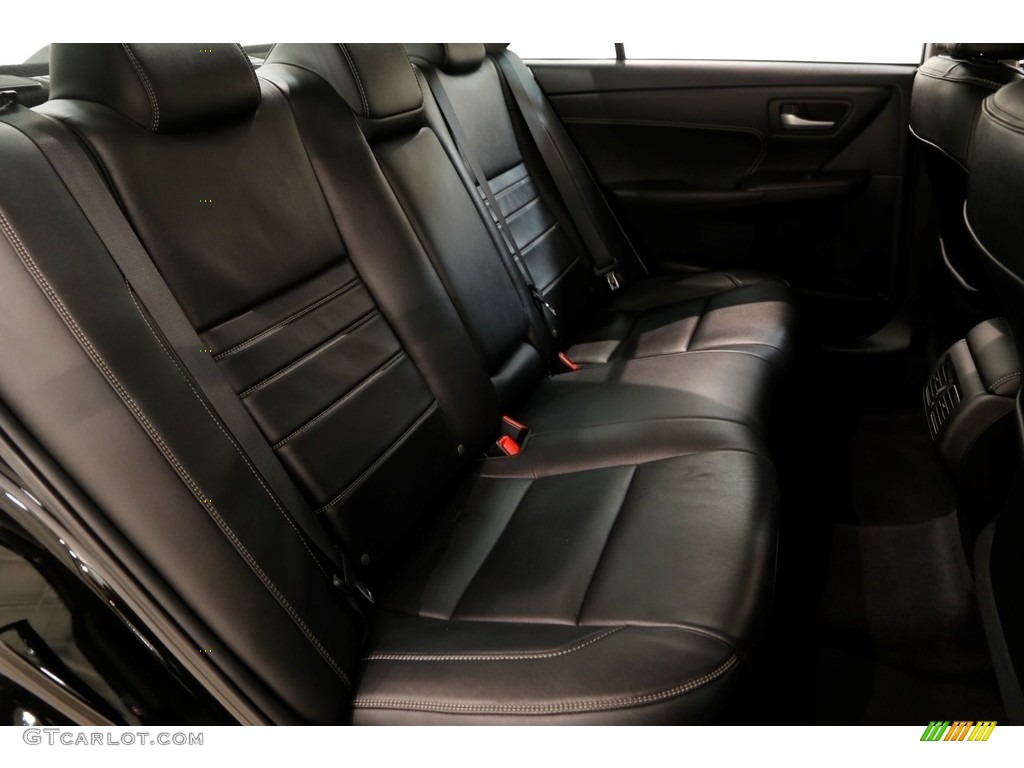 2015 Camry XLE V6 - Attitude Black Metallic / Black photo #17