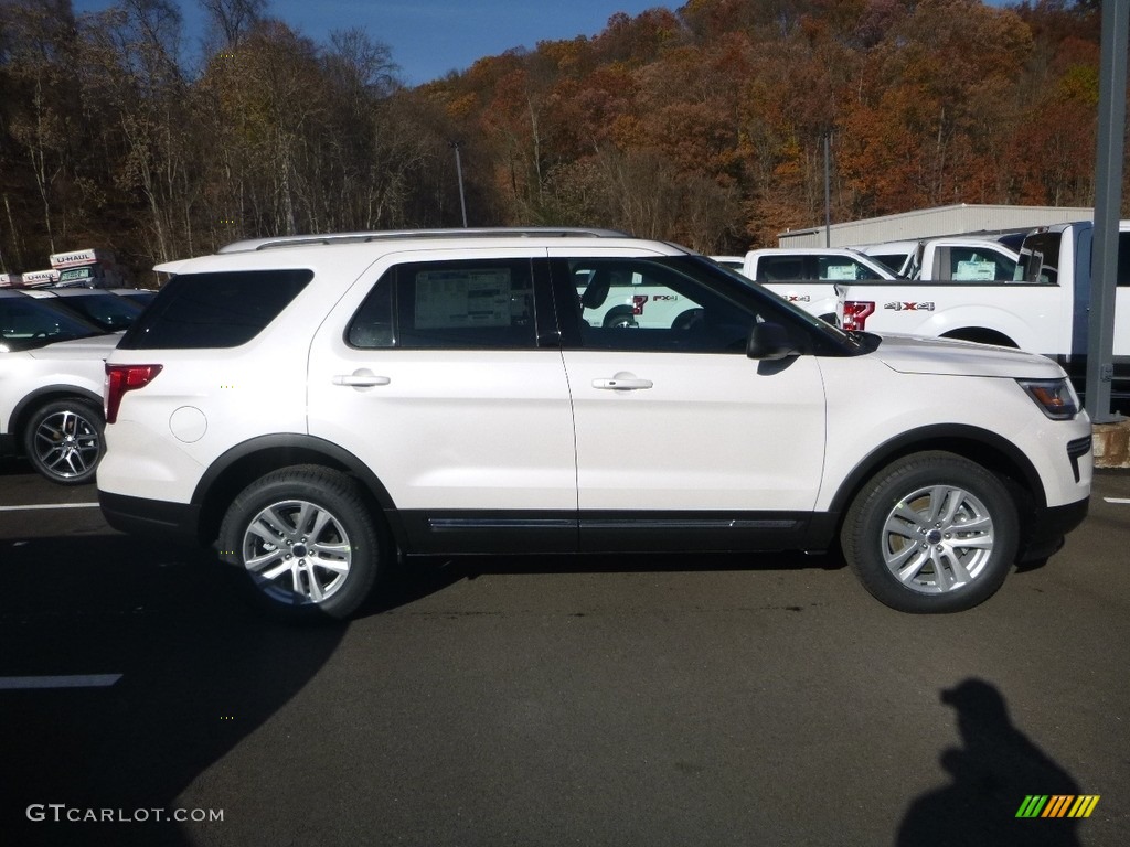 2018 Explorer XLT 4WD - White Platinum / Ebony Black photo #1