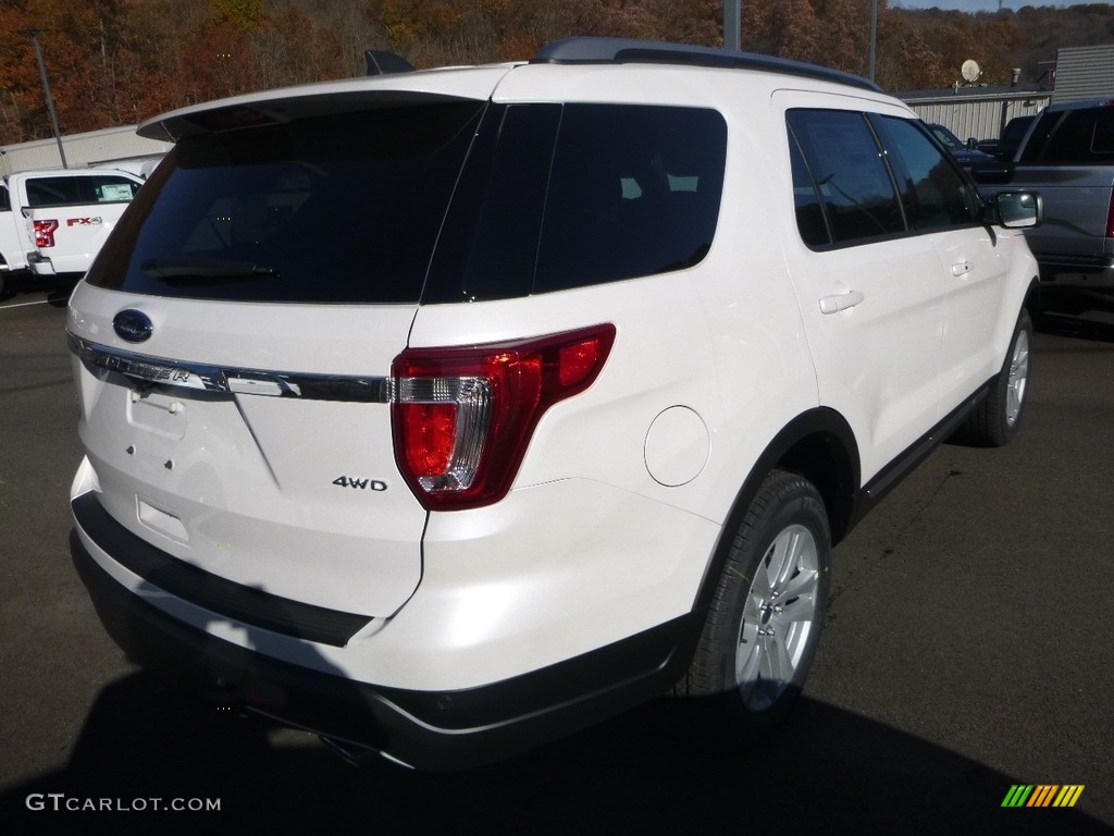 2018 Explorer XLT 4WD - White Platinum / Ebony Black photo #2