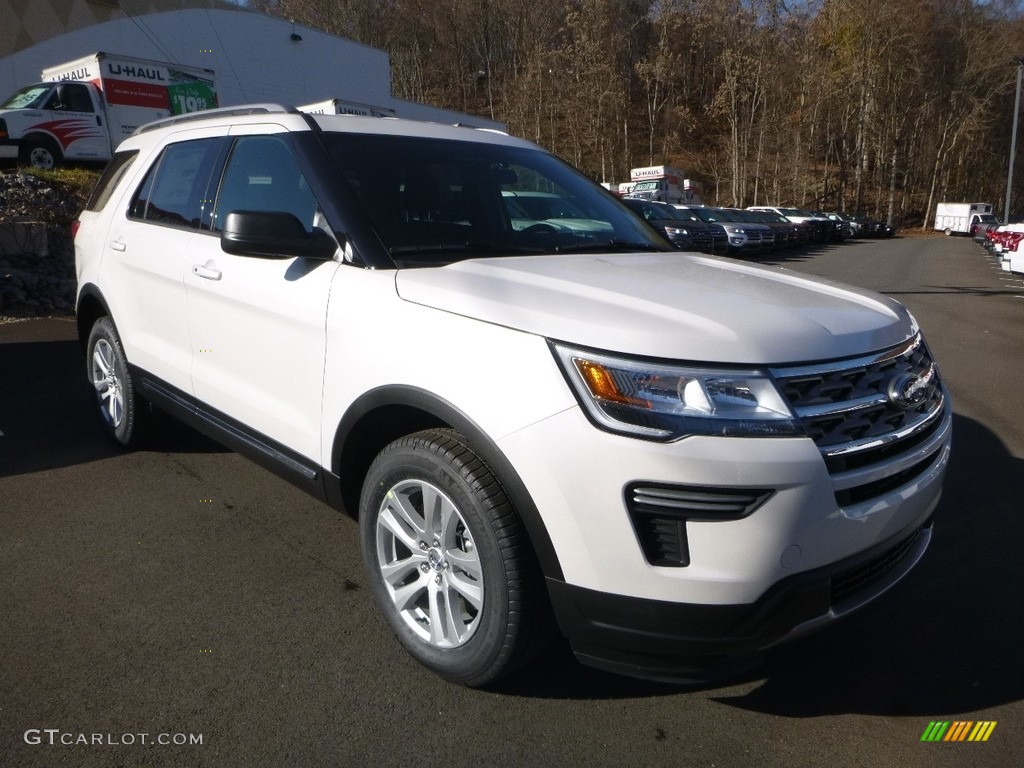 2018 Explorer XLT 4WD - White Platinum / Ebony Black photo #3