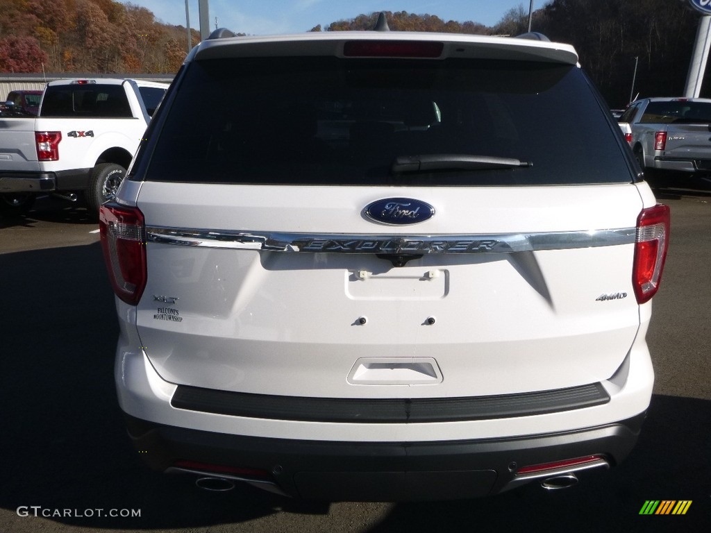 2018 Explorer XLT 4WD - White Platinum / Ebony Black photo #6