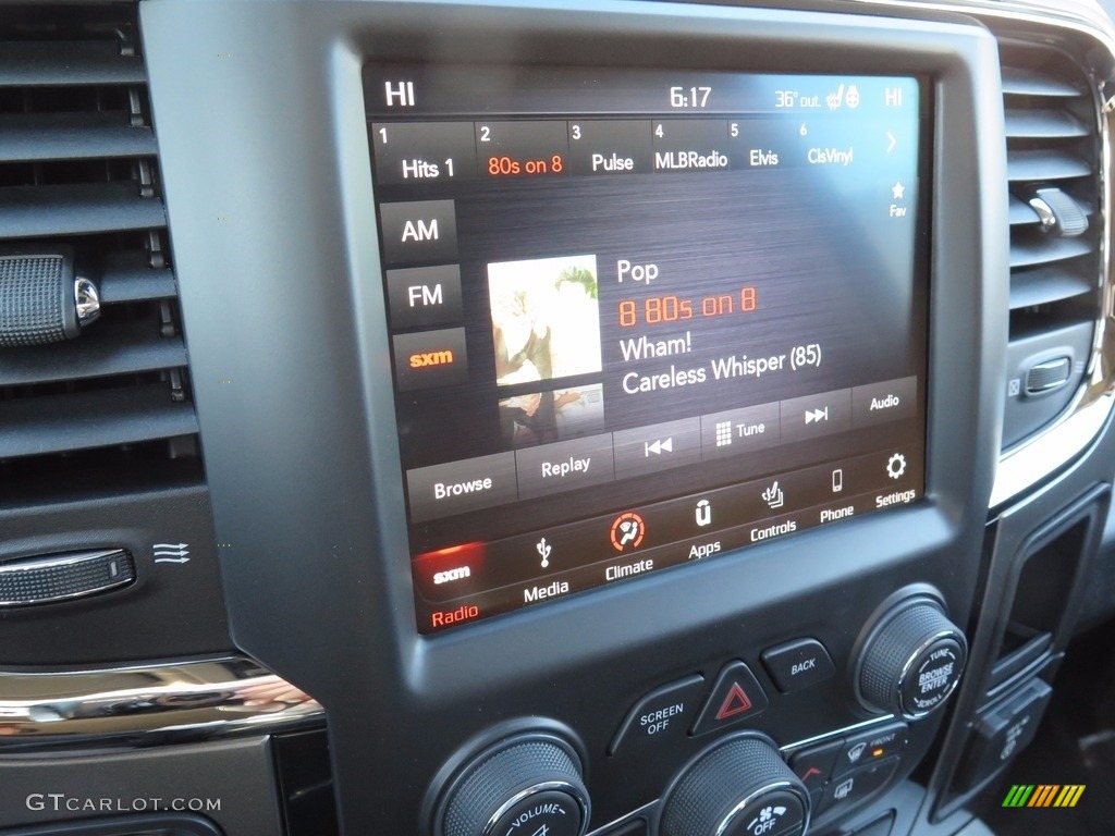 2018 1500 Night Crew Cab 4x4 - Brilliant Black Crystal Pearl / Black photo #11