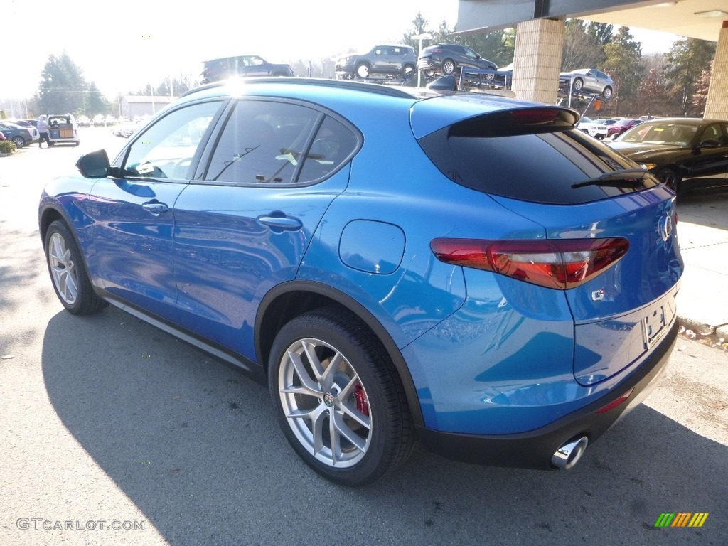 2018 Stelvio Ti AWD - Misano Blue Metallic / Black/Black photo #4