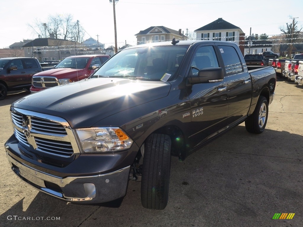 2018 1500 Big Horn Crew Cab 4x4 - Granite Crystal Metallic / Black/Diesel Gray photo #4