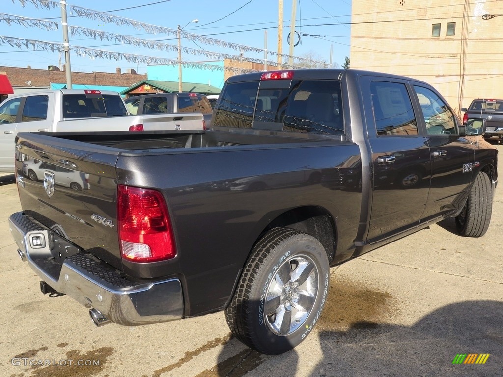 2018 1500 Big Horn Crew Cab 4x4 - Granite Crystal Metallic / Black/Diesel Gray photo #7