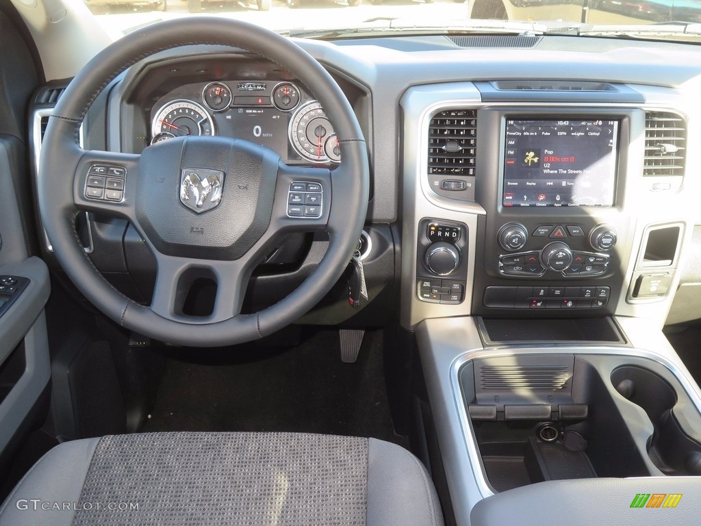 2018 1500 Big Horn Crew Cab 4x4 - Granite Crystal Metallic / Black/Diesel Gray photo #8