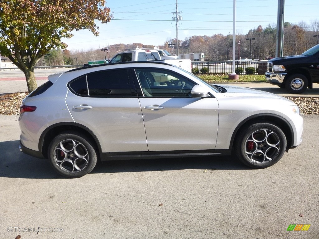 Silverstone Gray Metallic 2018 Alfa Romeo Stelvio Sport AWD Exterior Photo #123993890