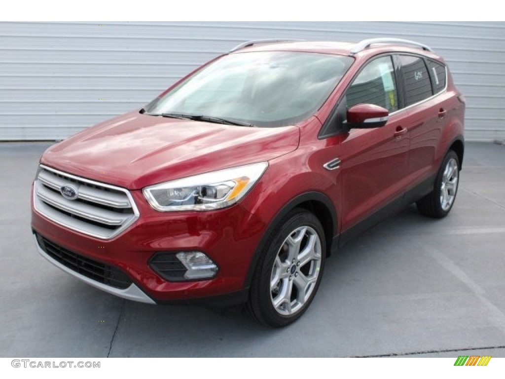 2018 Escape Titanium - Ruby Red / Charcoal Black photo #3