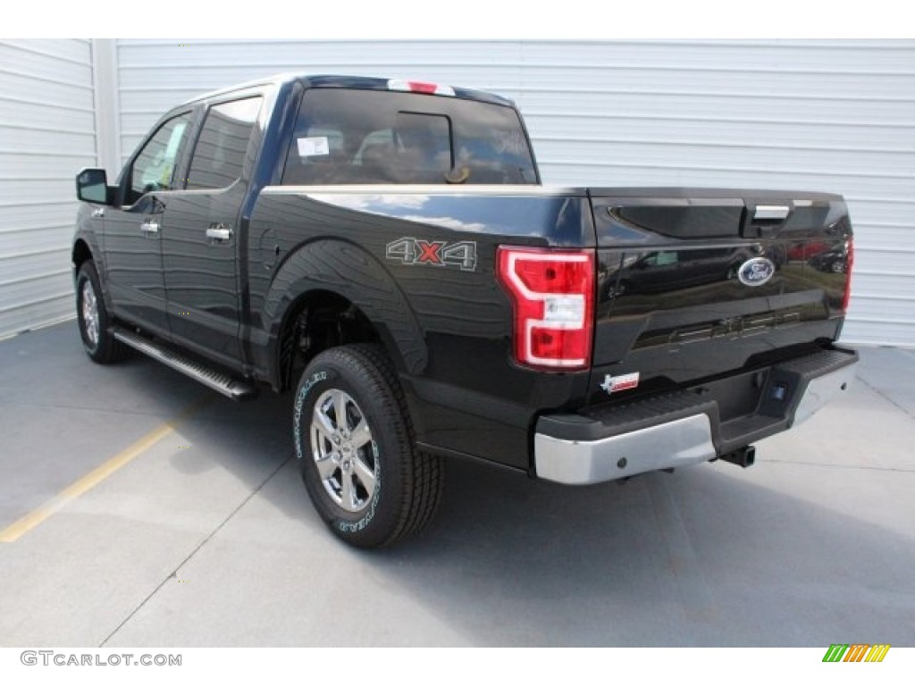 2018 F150 XLT SuperCrew 4x4 - Shadow Black / Earth Gray photo #7