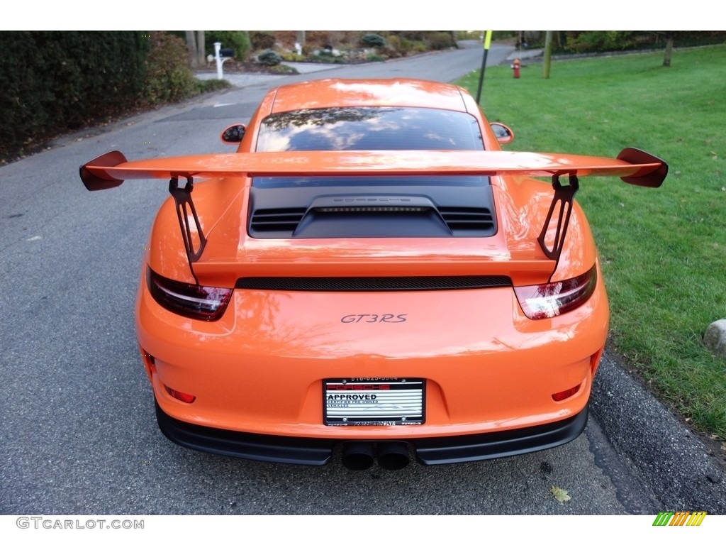 2016 911 GT3 RS - Gulf Orange, Paint to Sample / Black/Lava Orange photo #13