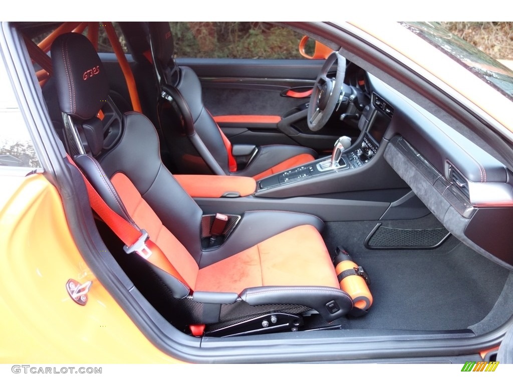 Black/Lava Orange Interior 2016 Porsche 911 GT3 RS Photo #123994798