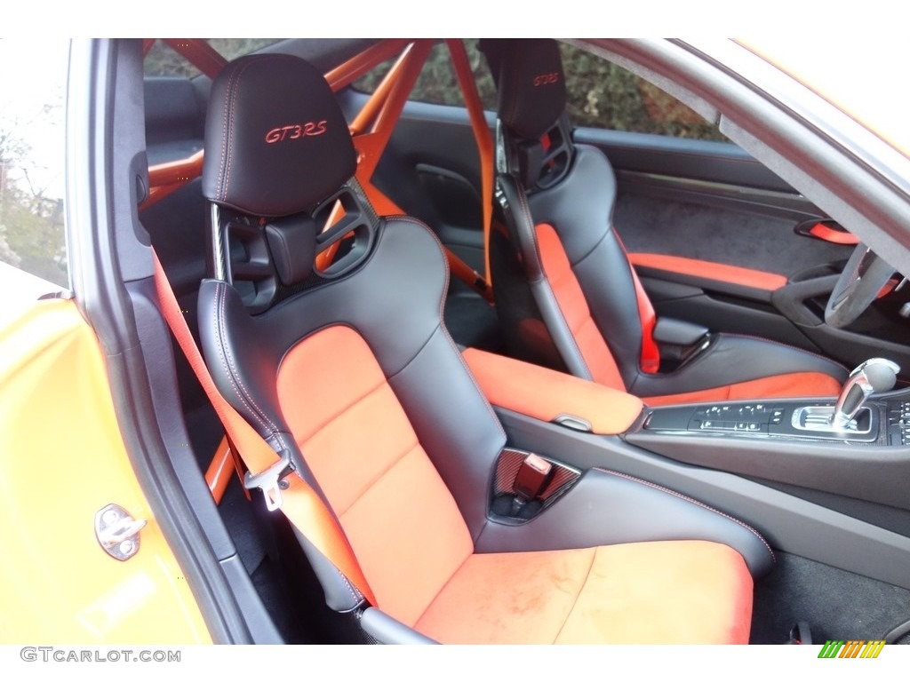 Black/Lava Orange Interior 2016 Porsche 911 GT3 RS Photo #123994841
