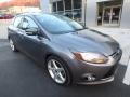 2013 Sterling Gray Ford Focus Titanium Hatchback  photo #9