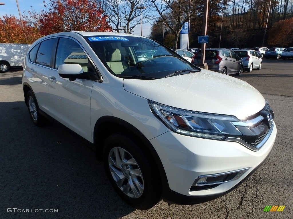 2015 CR-V EX - White Diamond Pearl / Beige photo #8