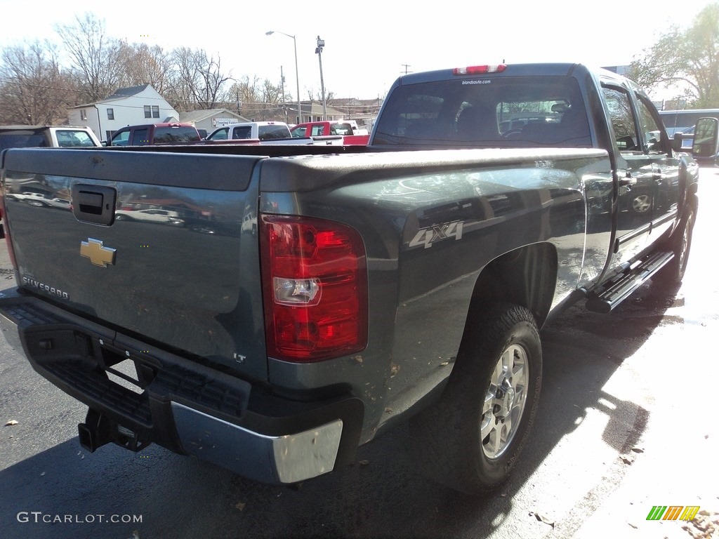 2013 Silverado 2500HD LT Crew Cab 4x4 - Blue Granite Metallic / Ebony photo #4