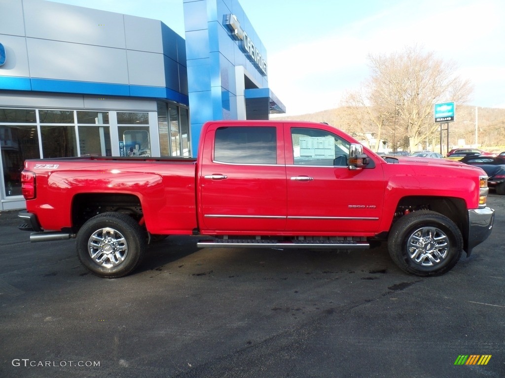 Red Hot 2017 Chevrolet Silverado 3500HD LTZ Crew Cab 4x4 Exterior Photo #123999994