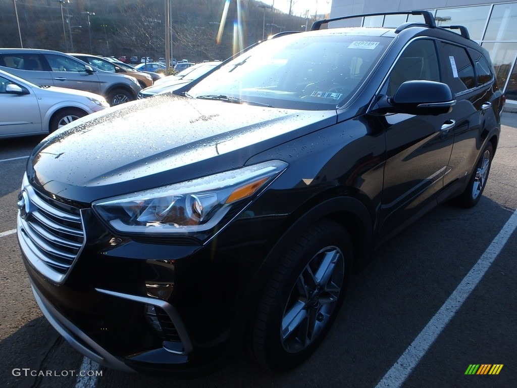 2017 Santa Fe Ultimate AWD - Becketts Black / Beige photo #1