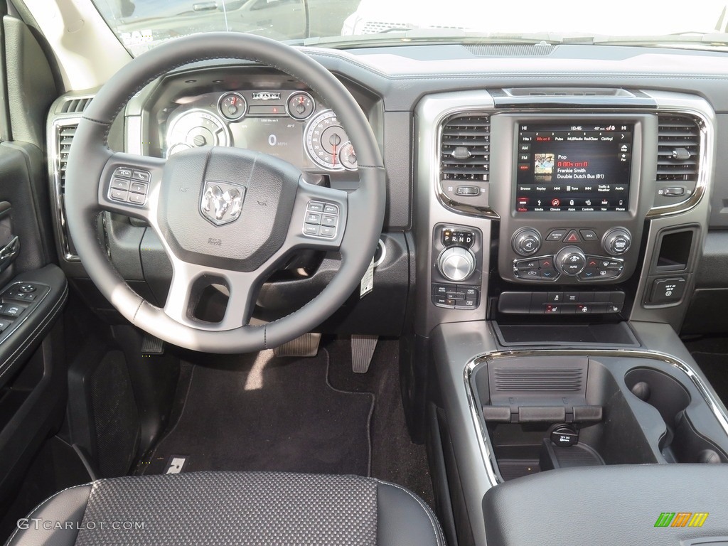 2018 1500 Night Crew Cab 4x4 - Bright Silver Metallic / Black photo #9