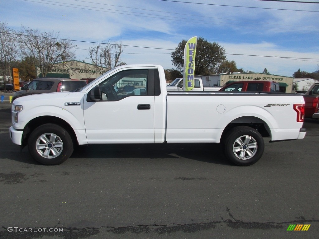 2017 F150 XL Regular Cab - Oxford White / Earth Gray photo #4