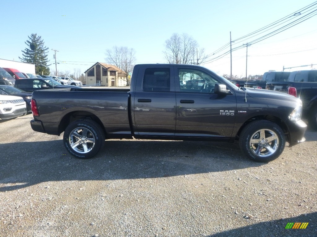 2018 1500 Express Quad Cab 4x4 - Granite Crystal Metallic / Black/Diesel Gray photo #6