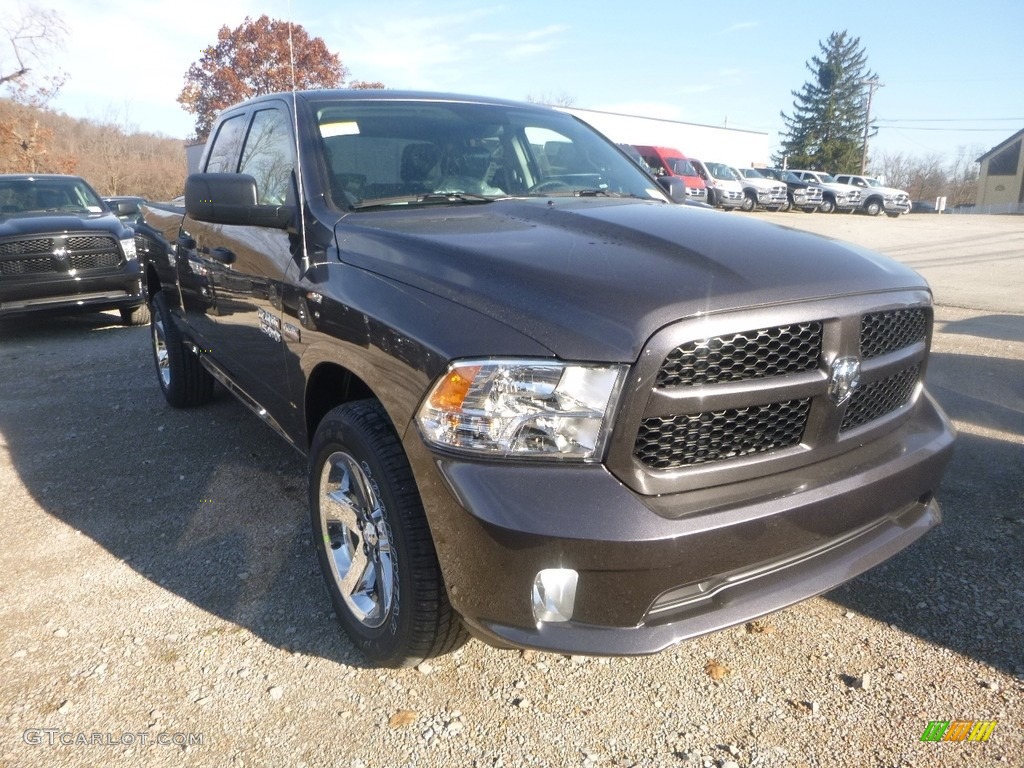 2018 1500 Express Quad Cab 4x4 - Granite Crystal Metallic / Black/Diesel Gray photo #7