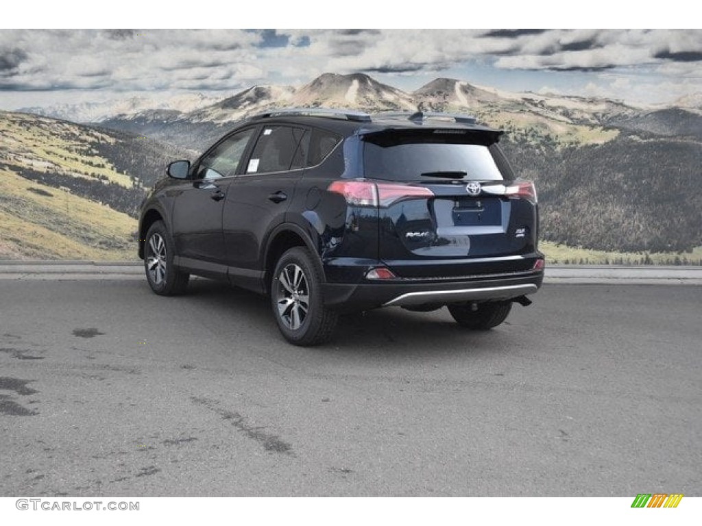 2018 RAV4 XLE AWD - Galactic Aqua Mica / Black photo #3