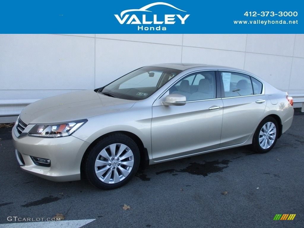 2013 Accord EX Sedan - Champagne Frost Pearl / Ivory photo #1