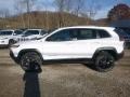 2018 Bright White Jeep Cherokee Trailhawk 4x4  photo #2