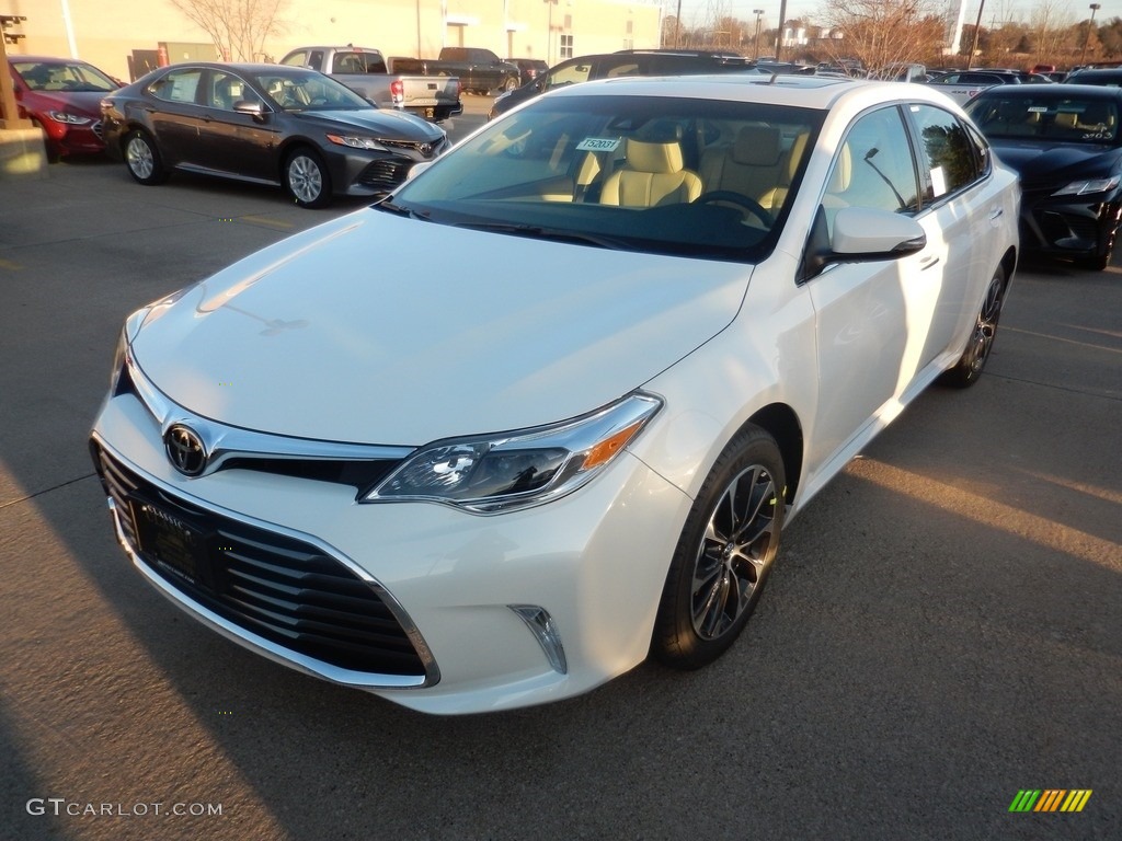 2018 Avalon XLE - Blizzard White Pearl / Almond photo #1