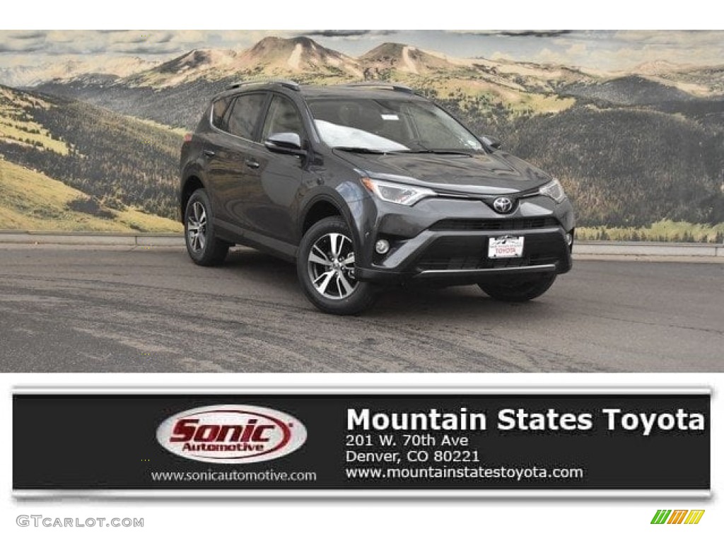 2018 RAV4 XLE AWD - Magnetic Gray Metallic / Black photo #1