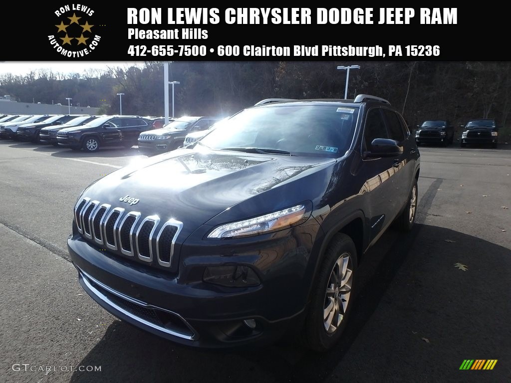 2018 Cherokee Limited 4x4 - Rhino / Black photo #1