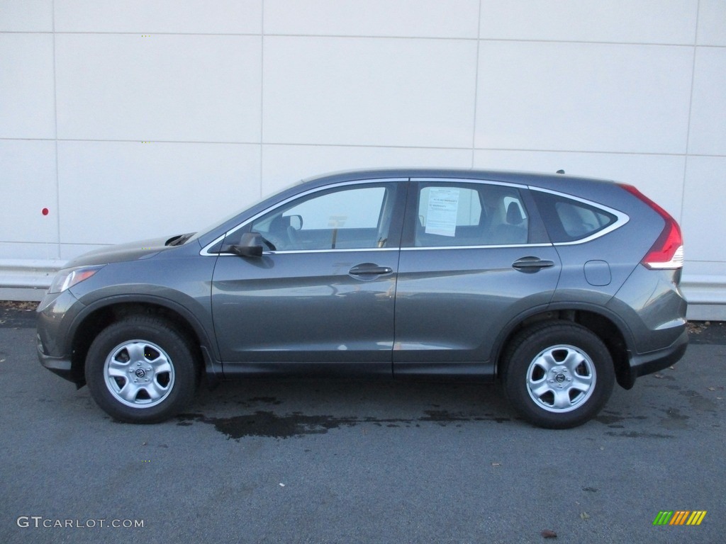2014 CR-V LX AWD - Polished Metal Metallic / Gray photo #2