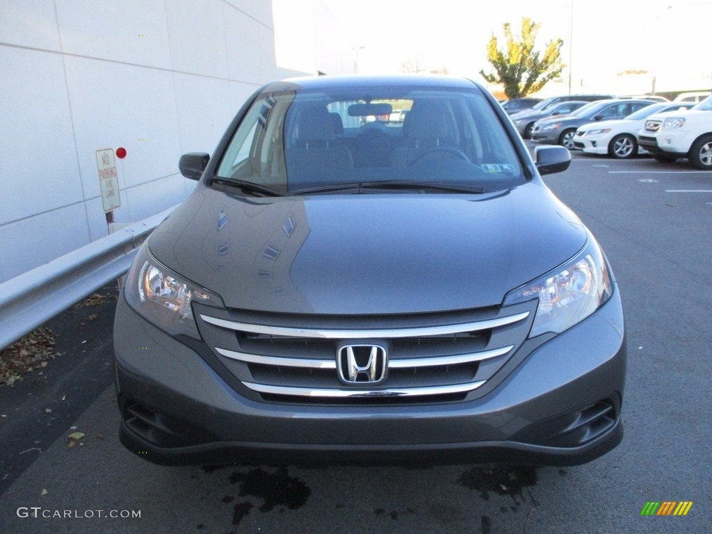 2014 CR-V LX AWD - Polished Metal Metallic / Gray photo #8