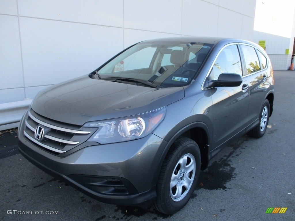 2014 CR-V LX AWD - Polished Metal Metallic / Gray photo #9