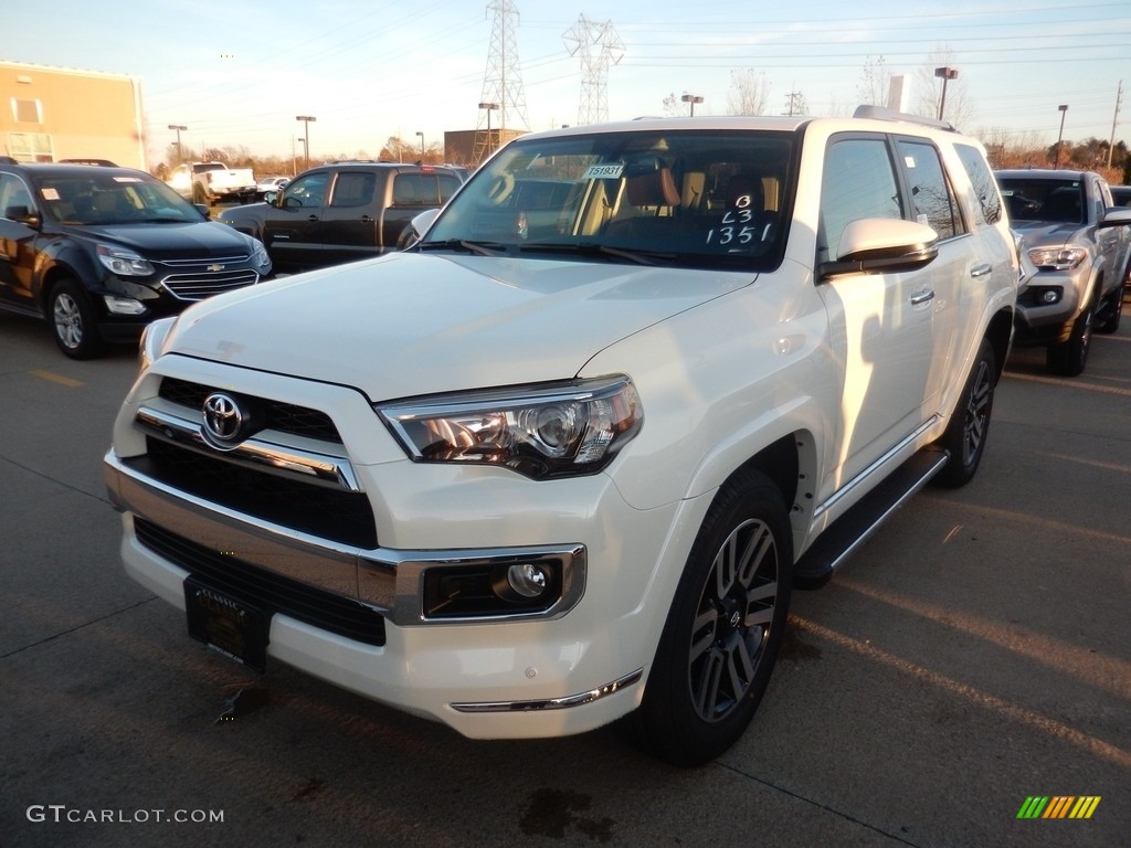 2018 4Runner Limited 4x4 - Blizzard White Pearl / Redwood photo #1