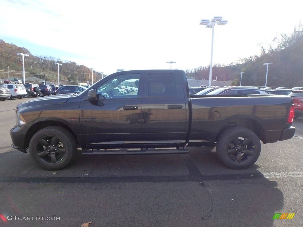 2018 1500 Express Quad Cab 4x4 - Brilliant Black Crystal Pearl / Black/Diesel Gray photo #2
