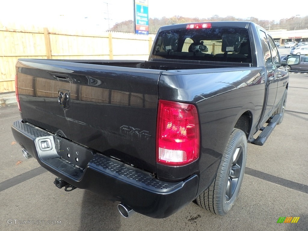 2018 1500 Express Quad Cab 4x4 - Brilliant Black Crystal Pearl / Black/Diesel Gray photo #5